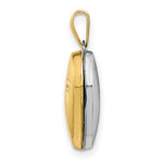 Load image into Gallery viewer, 14K Two-tone Gold 15mm Reversible Diamond Heart Locket
