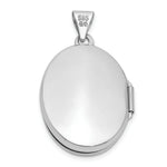 Load image into Gallery viewer, 14K White Gold 21x16mm Oval Tree Locket
