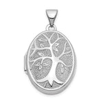 Load image into Gallery viewer, 14K White Gold 21x16mm Oval Tree Locket
