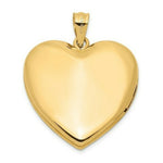 Load image into Gallery viewer, 14k Yellow Gold 24mm with Dia. Star Design Ash Holder Heart Locket
