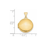 Load image into Gallery viewer, 14k Yellow Gold Polished Domed 16mm Round Locket
