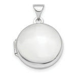 Load image into Gallery viewer, 14k White Gold Polished Domed 16mm Round Locket
