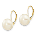 Load image into Gallery viewer, 14K 10mm-11mm Freshwater Cultured Pearl White Button Earrings
