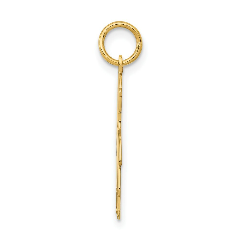 14K Yellow Gold Boy Charm 25mm length