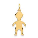 Load image into Gallery viewer, 14K Yellow Gold Boy Charm 25mm length
