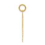 Load image into Gallery viewer, 14K Yellow Gold Girl Head Engravable Charm 20mm width
