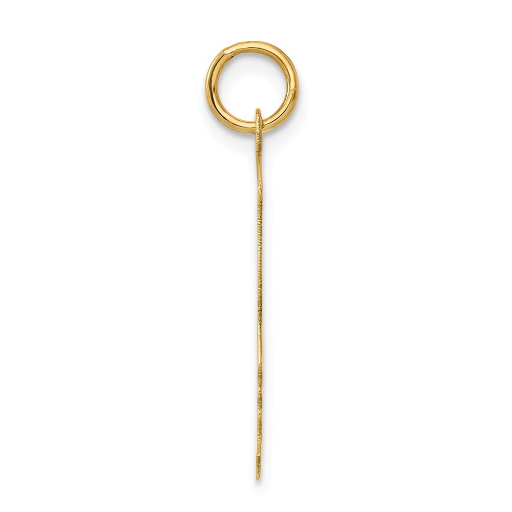 14K Yellow Gold Boy Head Charm 26mm length