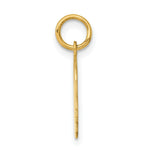 Load image into Gallery viewer, 14K Yellow Gold Plain Small .027 Gauge Facing Right Engravable Boy Head Charm 18mm length
