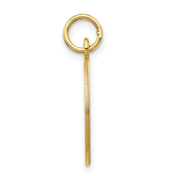 14K Yellow Gold Etched .011 Gauge Engravable Round Disc Charm 16mm width
