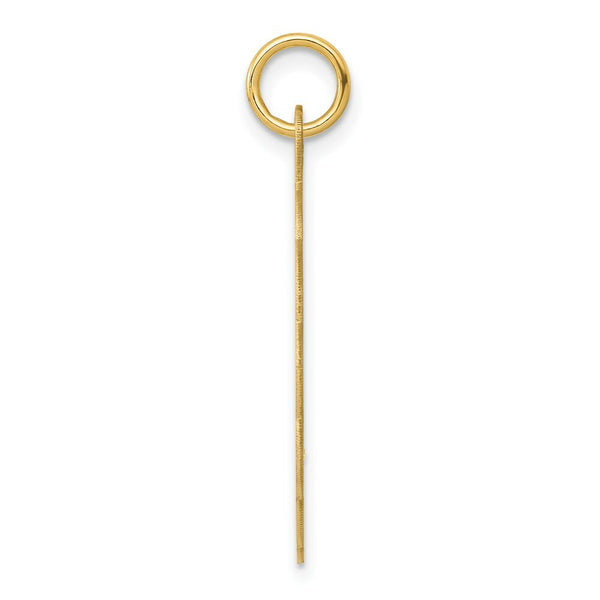 14K Yellow Gold .013 Gauge Engravable Scalloped Disc Charm