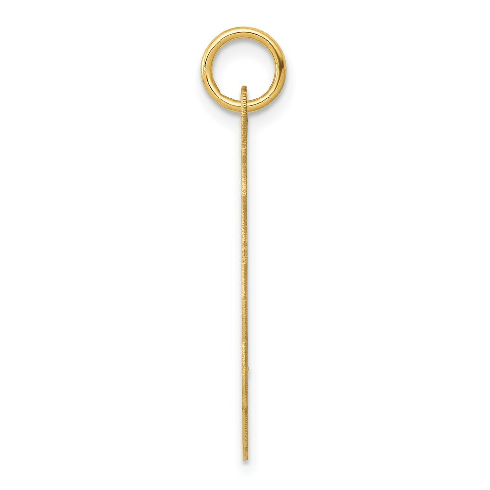 14K Yellow Gold .018 Gauge Engravable Scalloped Disc Charm