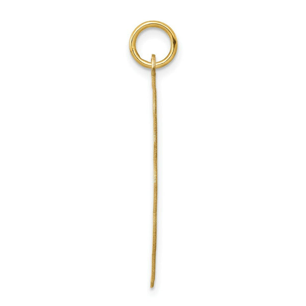 14K Yellow Gold .013 Gauge Engravable Scalloped Disc Charm