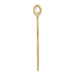 Load image into Gallery viewer, 14K Yellow Gold Plain .013 Gauge Engravable Heart Disc Charm 23mm width
