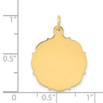 Load image into Gallery viewer, 14K Yellow Gold Plain .018 Gauge Engravable Disc Charm
