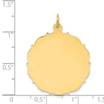 Load image into Gallery viewer, 14K Yellow Gold Plain .013 Gauge Engravable Disc Charm
