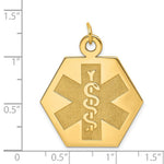 Load image into Gallery viewer, 14K Yellow Gold Medical Jewelry Unenameled Pendant
