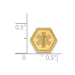 Load image into Gallery viewer, 14K Yellow Gold Non-enameled Attachable Medical Emblem Charm
