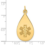 Load image into Gallery viewer, 14K Yellow Gold Medical Jewelry Unenameled Pendant
