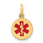 Load image into Gallery viewer, 14K Yellow Gold Medical Jewelry Pendant
