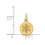 Load image into Gallery viewer, 14K Yellow Gold Medical Jewelry Unenameled Pendant
