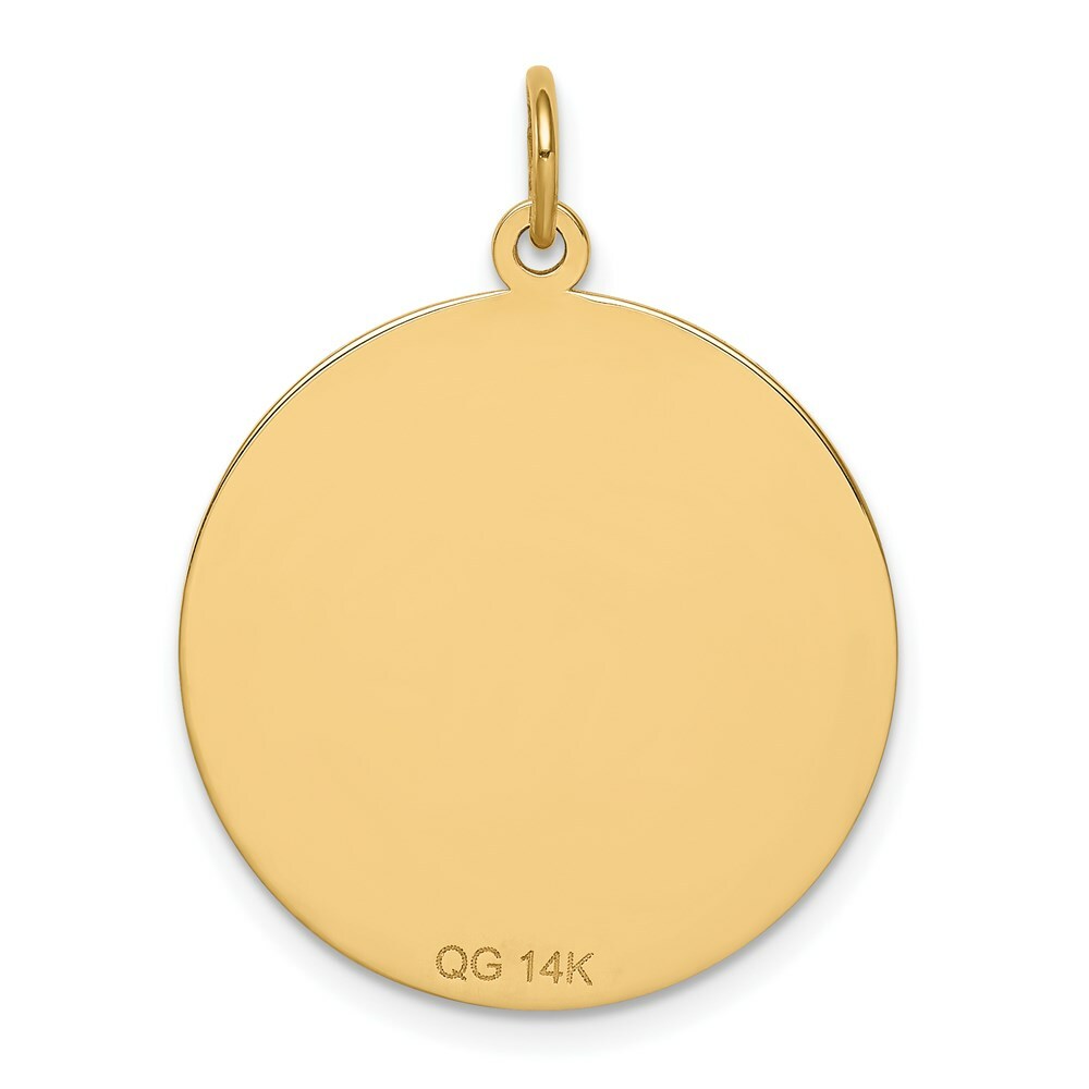 14K Yellow Gold Non-enameled Medical Jewelry Pendant