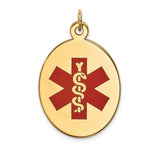 Load image into Gallery viewer, 14K Yellow Gold Medical Jewelry Pendant
