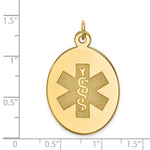 Load image into Gallery viewer, 14K Yellow Gold Non-enameled Medical Jewelry Pendant
