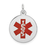 Load image into Gallery viewer, 14K White Gold Medical Alert Jewelry Pendant
