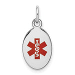 Load image into Gallery viewer, 14K White Gold Medical Alert Jewelry Pendant
