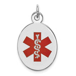 Load image into Gallery viewer, 14K White Gold Medical Alert Jewelry Pendant
