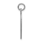 Load image into Gallery viewer, 14K White Gold Heart-Shaped Polished Enameled Engravable Medical Jewelry Pendant
