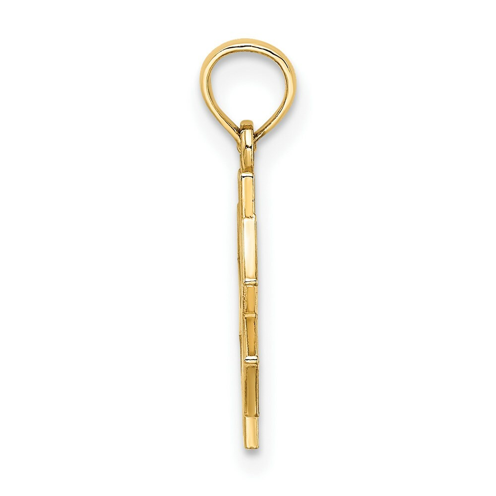 14K Yellow Gold Medical Jewelry Symbol Charm Pendant