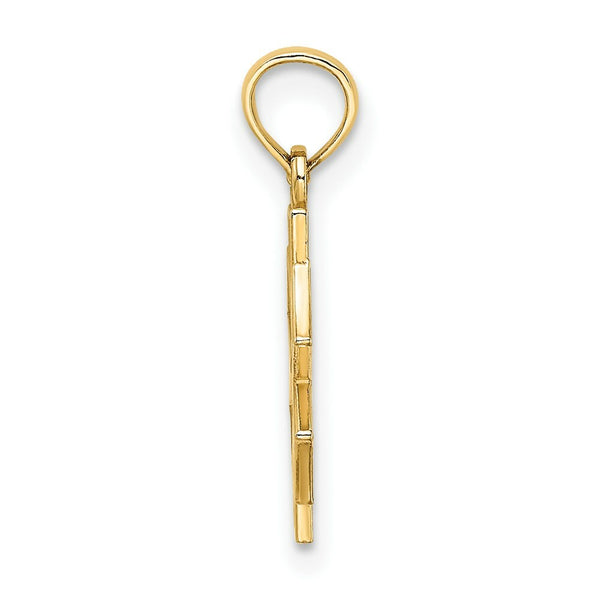 14K Yellow Gold Medical Jewelry Symbol Charm Pendant