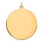 Load image into Gallery viewer, 14K Yellow Gold Round Disc Charm Pendant  32mm Diameter 32mm Diameter
