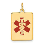 Load image into Gallery viewer, 14K Yellow Gold Medical Jewelry Pendant
