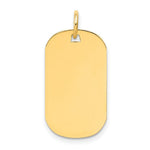 Load image into Gallery viewer, 14K Yellow Gold Plain .013 Gauge Engraveable Dog Tag Disc Charm Pendant
