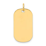 Load image into Gallery viewer, 14K Yellow Gold Plain .027 Gauge Engraveable Dog Tag Disc Charm Pendant
