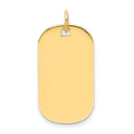 Load image into Gallery viewer, 14K Yellow Gold Plain .035 Gauge Engraveable Dog Tag Disc Charm Pendant
