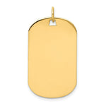 Load image into Gallery viewer, 14K Yellow Gold Plain .013 Gauge Engraveable Dog Tag Disc Charm Pendant
