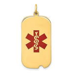 Load image into Gallery viewer, 14K Yellow Gold Medical Jewelry Pendant
