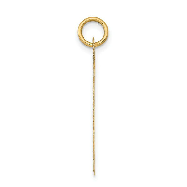 14K Yellow Gold Boy Head on .011 Gauge Engravable Scalloped Disc Charm 22mm width