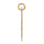 Load image into Gallery viewer, 14K Yellow Gold Girl Head on .011 Gauge Engravable Scalloped Disc Charm 22mm width
