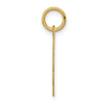 Load image into Gallery viewer, 14K Yellow Gold Boy Head on .011 Gauge Engravable Scalloped Disc Charm 15mm width
