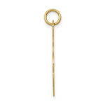 Load image into Gallery viewer, 14K Yellow Gold Girl Head on .013 Gauge Engravable Scalloped Disc Charm 22mm width
