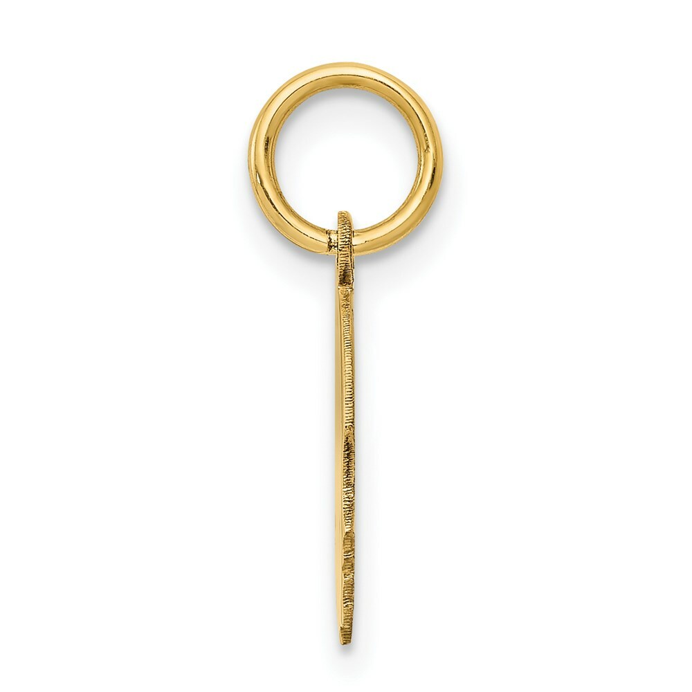 14K Yellow Gold Boy Head Charm 17mm length