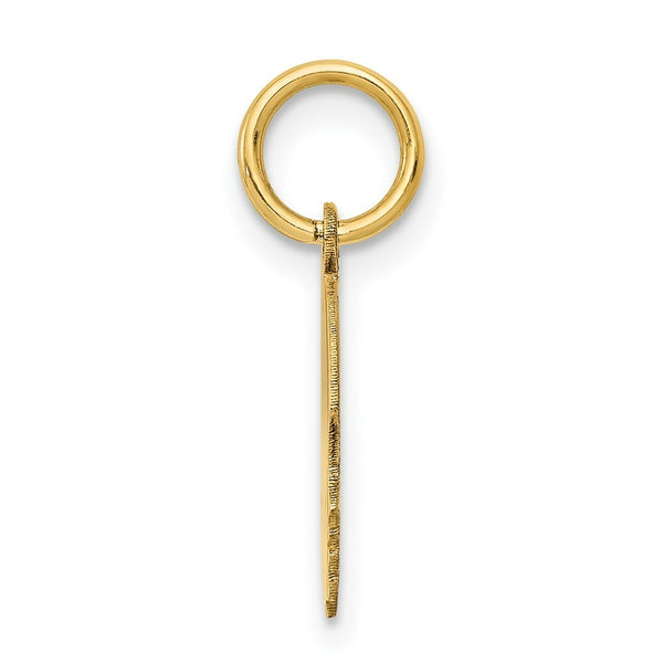 14K Yellow Gold Boy Head Charm 17mm length