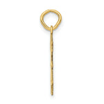 Load image into Gallery viewer, 14K Yellow Gold Girl Engravable Charm 9mm width
