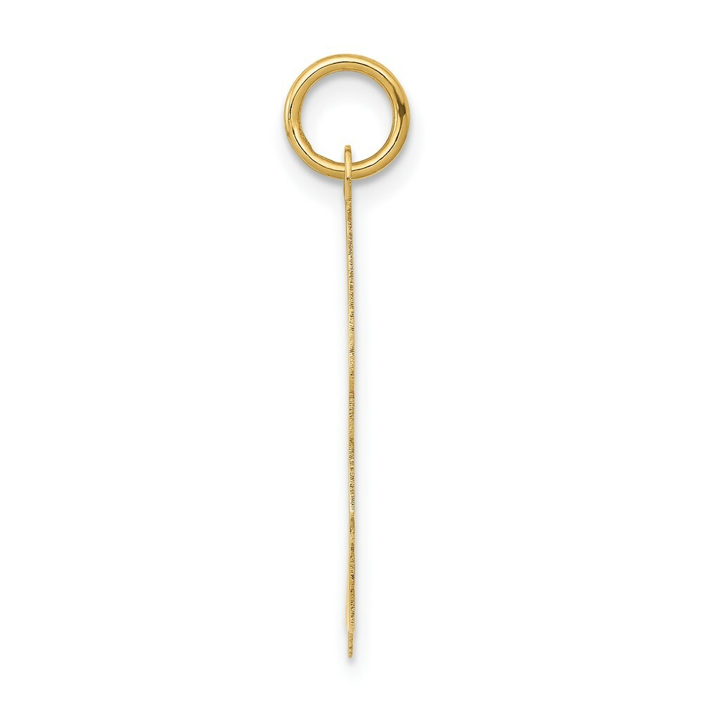 14K Yellow Gold Boy Head Charm 28mm length