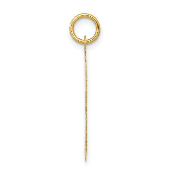14K Yellow Gold Boy Head Charm 28mm length