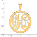 Load image into Gallery viewer, 14ky .013 Gauge Monogram Pendant-
